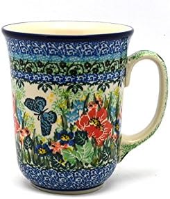 Polish Pottery Mug - 16 oz. Bistro - Unikat Signature U4553 by Polish+Pottery+Gallery