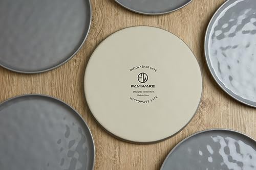 Famiware Mars Stoneware Dinnerware Set for 6, Dark Gray - Image 7