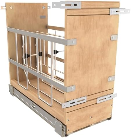 Rev-A-Shelf Pullout Bakeware Organizer w/Soft-Close, Min Opening 8.5" Wide by Rev-A-Shelf