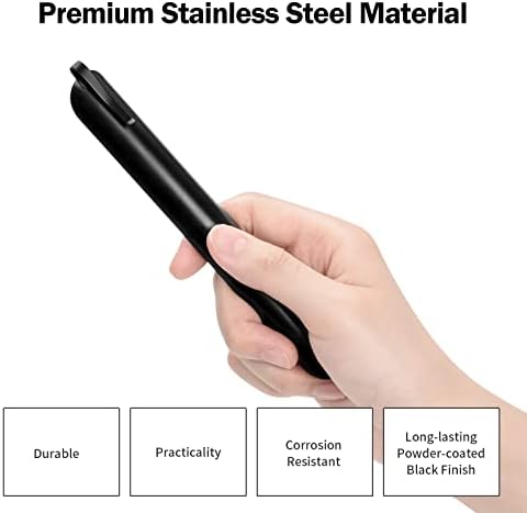 Crumb Sweeper, Crumbers, Table Cleaner Tool, Stainless Steel Crumbers for Servers, Bread Crumber, Restaurant Table Scraper for Crumbs on Table for Servers, Waiters and Waitresses (10 PACK, Black) - Image 4