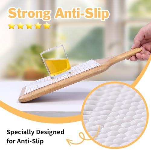 Shelf Liners for Kitchen Cabinets Non Adhesive Shelf Liner Paper Non-Slip Thickened Drawer Liner Easy to Clean for Tool Box Refrigerator with Knife and Tape Measure, Gold Geometric, 11.8 x 118 in - Image 2