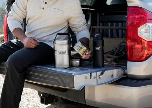 THERMOS Stainless King Vacuum-Insulated Food Jar Matte Steel | With Storage Containers | Built-in Handle | 47 Ounce | Pack of 4 - Image 7