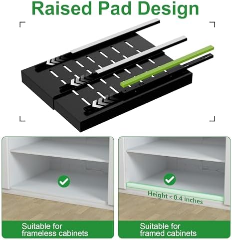 PAKETA 4 Pack Expandable Pull Out Cabinet Organizer,21" Deep - Image 5