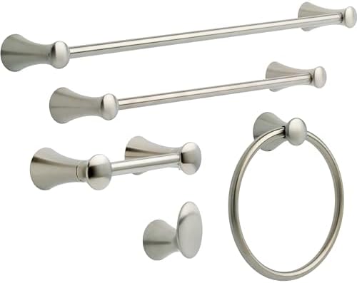 Delta Towel Rack | 18 Inch Brilliance Stainless Steel Towel Bar for Bathroom, Kitchen | Lahara Accessories - Image 2