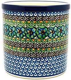 Polish Pottery Utensil Holder - Unikat Signature U151 by Polish+Pottery+Gallery