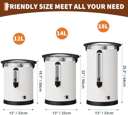 80 Cup Coffee Urn, 12 l Large Commercial Coffee Maker - Image 6