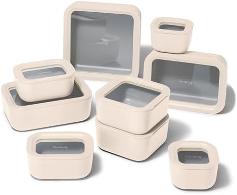 Caraway 22-Piece Glass Food Storage Set, Storage Containers for Food by Unknown
