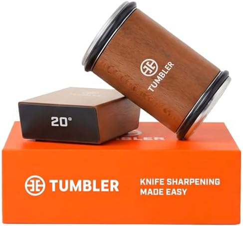 The Original Tumbler Rolling Knife Sharpener™ (Wood) by TUMBLER