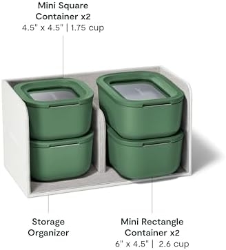 Caraway Mini Food Storage 9-Piece Set, Glass Storage Containers for Food - Image 3