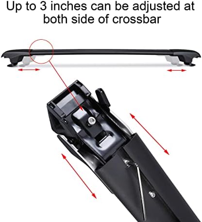 Lockable 260lb Roof Rack Crossbar for 2013-2018 Toyota RAV4 - Image 4