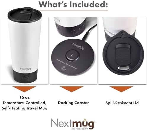 Nextmug Go - Temperature-Controlled, Self-Heating Travel Mug - Image 3