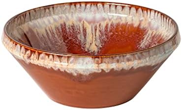 Casafina Ceramic Stoneware 9.75" x 4", 72 oz Serving Bowl - Poterie Collection, Caramel-Latte | Microwave & Dishwasher Safe Dinnerware | Food Safe Glazing | Restaurant Quality Tableware by Casafina