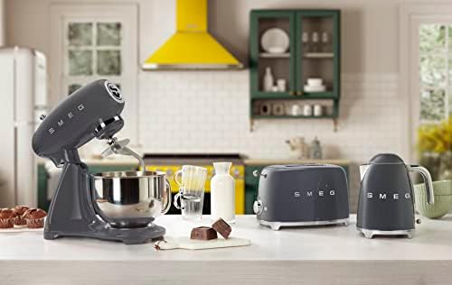 SMEG KLF03 Electric Kettle 1.7L (7 Cup), Retro Hot Water Boiler for Tea & Coffee, Fast Boiling, Auto Shut-Off, Soft Open Lid, 360° Swivel Base Countertop Kettle – Slate Grey - Image 5