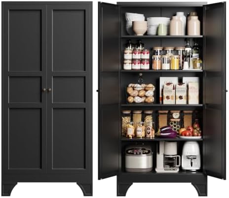 Yizosh Metal Pantry Storage Cabinet Kitchen Cabinet by Yizosh