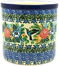 Polish Pottery Utensil Holder - Unikat Signature U3271 by Polish+Pottery+Gallery