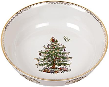 Christmas Tree Gold Serving Bowl by Spode