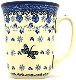 Polish Pottery Mug - 16 oz. Bistro - Dragonfly by Polish+Pottery+Gallery