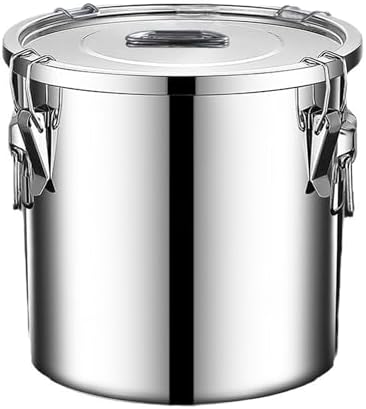 Stainless Steel Airtight Food Storage container with Lid for Pantry Kitchen by Verdeho