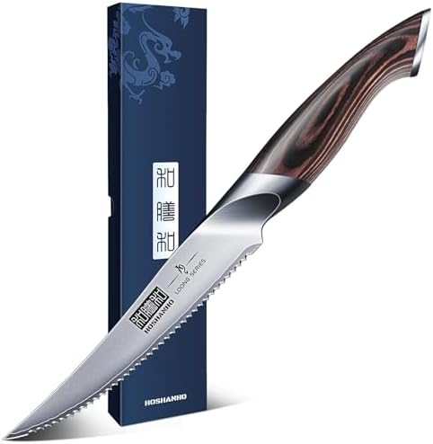 HOSHANHO 5 inch Tomato Knife, Ultra Sharp Japanese Tomato Slicer Knife by HOSHANHO
