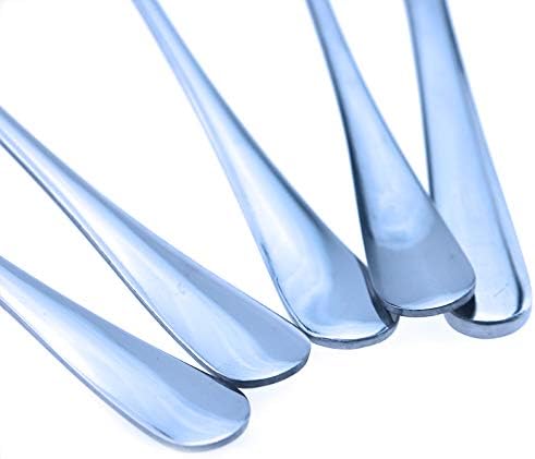 JASHII Silver Silverware Set, 40-Piece Stainless Steel Heavyweight Flatware Set, Kitchen Utensil Set Service for 8, Colorful Mirror Polishing Tableware Cutlery Set Knifes Forks Spoons, Dishwasher Safe - Image 6