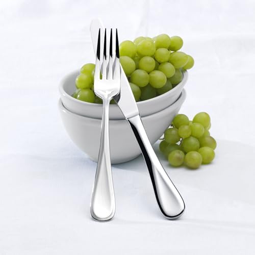 Mikasa Bravo Flatware Service for 8 with caddy, 18/10 Stainless Steel, Silverware Set with Serving Utensils and Expandable Caddy, 52 Piece - Image 2