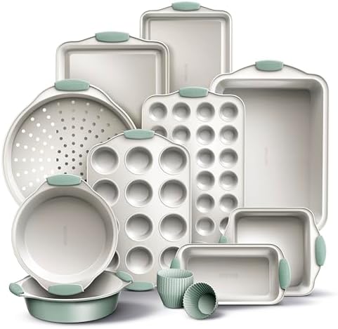 Country Kitchen Nonstick Stackable Bakeware Set - Durable, Easy Release Baking Set- 22 Pc. Includes Silicone Muffin Cups by CountryKitchen