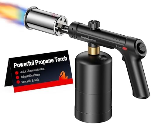 ThermoMaven Propane Torch Gun, One-Touch Max Fire Flame Thrower, Black by ThermoMaven