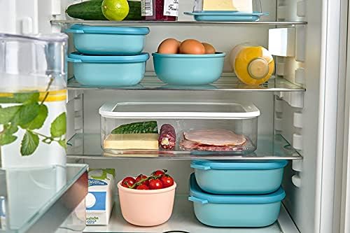 Mepal – Multi Bowl Cirqula 3-Piece Set – Food Storage Container with Lid - Suitable as Airtight Storage Box for Fridge & Freezer, Microwave Container & Servable Dish - 500, 1000, 2000ml - Assorted - Image 6