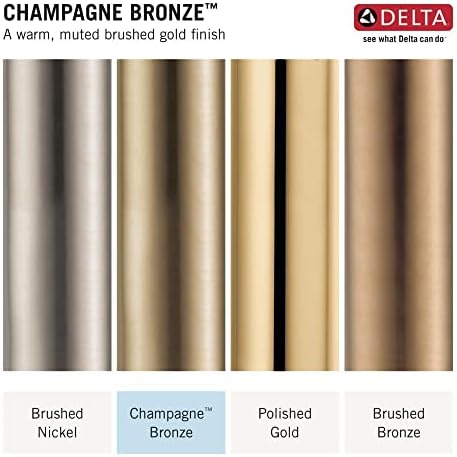 Delta Faucet Velum 18-Inch Single Towel Bar, Gold Bathroom Towel Holder, Wall Mounted Towel Rack, Towel Hanger, Champagne Bronze IAO20818-CZ - Image 4