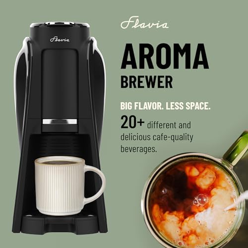 Flavia Aroma Brewer - Coffee Machine, Makes Coffee, Lattes, Tea, and other Hot or Iced Beverages with Single-Serve Freshpacks, Multiple Brew Sizes, Black, Works ONLY with Flavia Freshpacks - Image 4