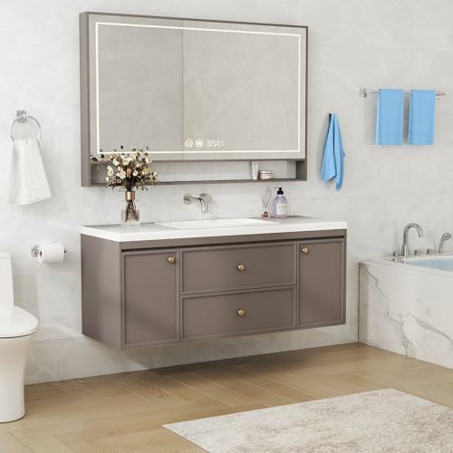 KLJKPA 20-Piece Brushed Nickel Bathroom Hardware Set, 24 inch Towel Bar - Image 2