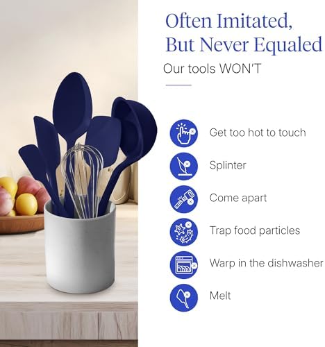 GIR: 10-Piece Silicone Ultimate Kitchen Utensils Set – Navy - Image 5