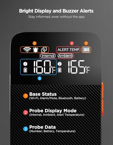 GoveeLife Smart Wireless Meat Thermometer Digital 2 Probes with App Alarm - Image 2