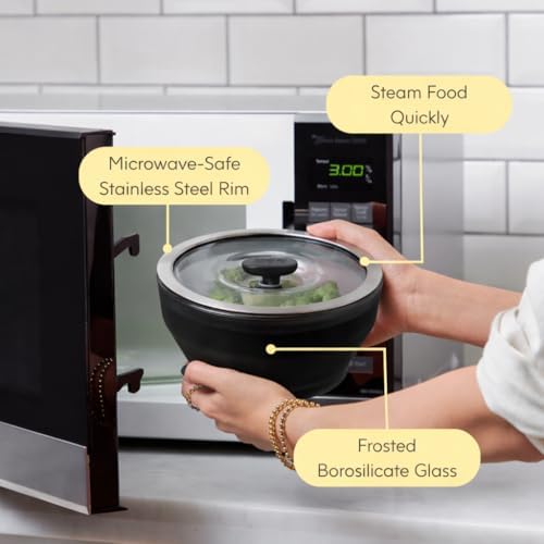 Anyday 4-Piece Medium Glass Food Storage with Lids (Onyx) - Image 4