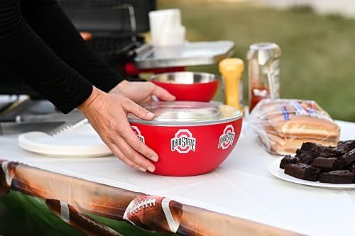 served Ohio State Buckeyes Tailgate Bowl (3Q /100oz) - Officially Licensed Stainless Steel Thermal Bowl with Lid - Double-Walled, Vacuum Insulated Bowl, Hot & Cold Food, Tailgates & Game Day - Image 5