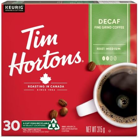 Tim Hortons K-cup Decaf Coffee 30 Count by TimHortons