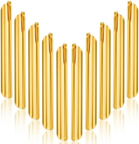 Crumbers for Servers, Restaurant Crumb Sweepers, Crumb Cleaner Curved, Table Debris Crumb Scraper Serveware, Stainless Steel Table Crumber Tool for Waiters, Waitresses and Servers (10 PACK, Gold) by HKDGYHON