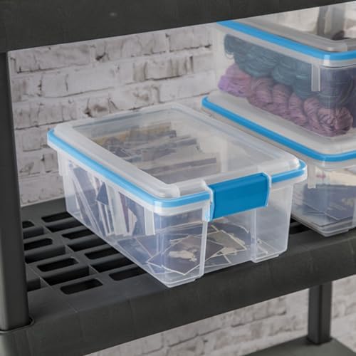 Sterilite Gasket Storage Box with Lids for Home & Office, 12 Quart, 6-Pack - Image 5