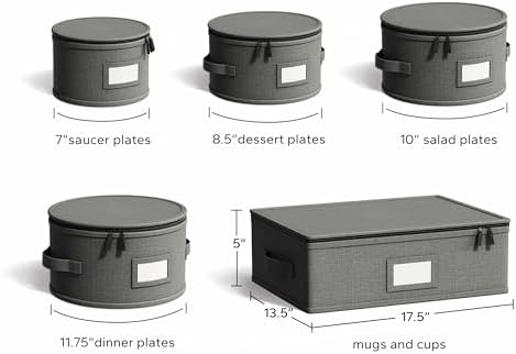 China Storage Containers, Hard Shell, Moving Supplies, 5 Piece Grey - Image 6