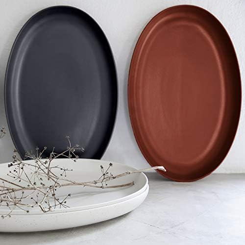 Casafina Ceramic Stoneware 16'' Oval Platter - Pacifica Collection, Seed Grey | Microwave, Dishwasher, Oven & Freezer Safe Dinnerware | Food Safe Glazing | Restaurant Quality Serveware - Image 2