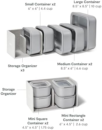 Caraway 22-Piece Glass Food Storage Set, Storage Containers for Food - Image 3