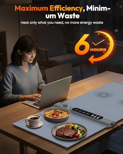 Warming Mat for Food with 3-Zone Independent Control, Extra Large 40"x17" - Image 4
