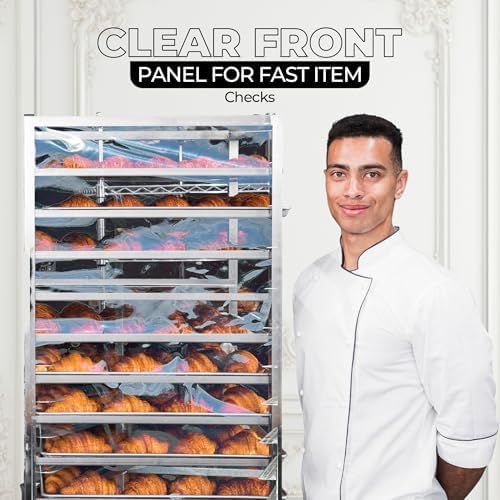 Bakery Food Pan Sheet Rack Cover | Size: 23"W x 28"L x 33"H | Material: Heavy-duty Nylon | Zippers: 2 | Color:Black | Pack of 1 - Image 7