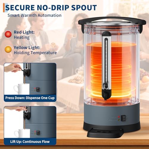 80 Cup Coffee Urn, 12 l Large Commercial Coffee Maker - Image 5
