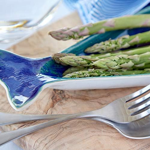 Casafina Ceramic Stoneware 17" Cavala (Mackarel) Platter - Dori Collection, Atlantic Blue | Microwave & Dishwasher Safe Dinnerware | Food Safe Glazing | Restaurant Quality Serveware - Image 5