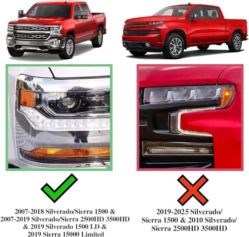 COMNOVA 6" Running Boards Compatible with 07-18 Silverado/Sierra 1500 Crew Cab, 07-19 2500 3500HD, 2019 LD/Limited Crew Cab. Silverado Nerf Bars Side Steps(Incl. 8 Brackets) - Image 3