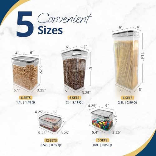 Reli. Pantry Organizers and Storage (36 Sets) Food Containers with Lids - Image 3