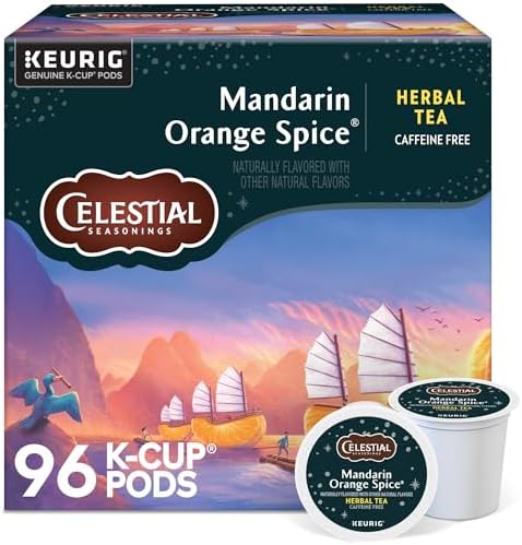 Mandarin Orange Spice Herb Tea K-Cups, 96/Carton by CelestialSeasonings
