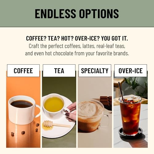 Flavia Aroma Brewer - Coffee Machine, Makes Coffee, Lattes, Tea, and other Hot or Iced Beverages with Single-Serve Freshpacks, Multiple Brew Sizes, Black, Works ONLY with Flavia Freshpacks - Image 6
