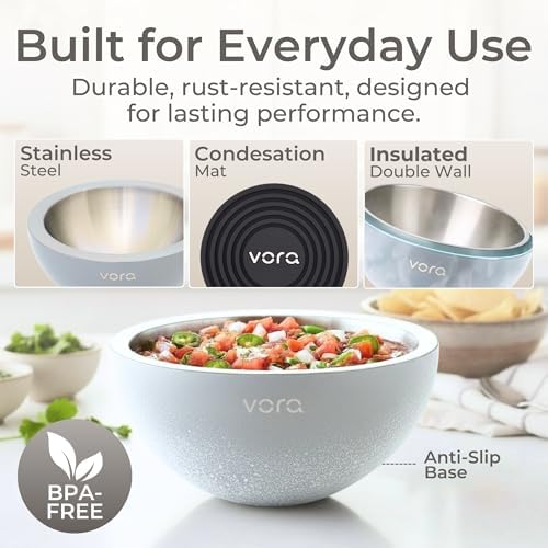 18oz Gray Stainless Steel Dip Chiller Bowl (1 Pack) - Image 3